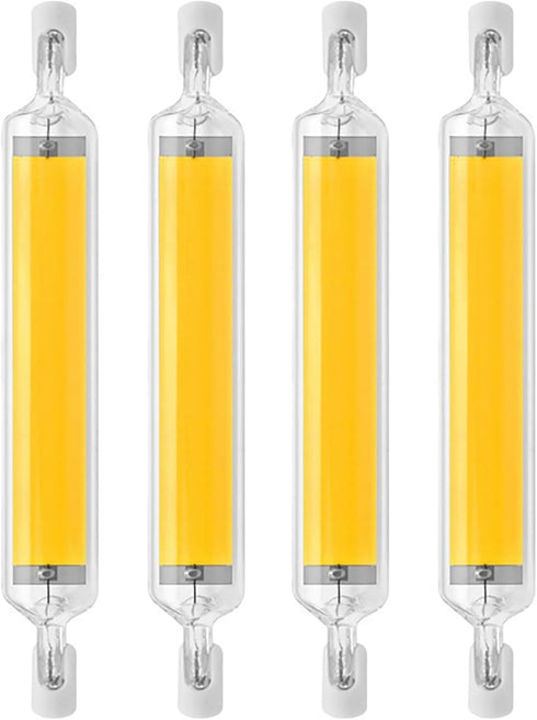 R7s LED Bulb 10W, 118mm Double Ended LED COB, 100W Halogen Equivalent, 120V J Type, Pack of 4