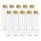PATIKIL 110ml Test Tubes, 36pcs Clear Plastic Flat Bottom Containers with Caps for Bead Candy Bath Salt Storage, Gold