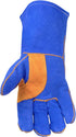 Caiman Premium Split Cowhide Leather Welding Gloves, Aerofoam Lining, DuPont Kevlar Stitching, Large