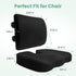 Tailbone Seat Cushion and Lumbar Support Pillow for Office Chair, Wheelchair, Memory Foam Coccyx Cushion for Sciatica