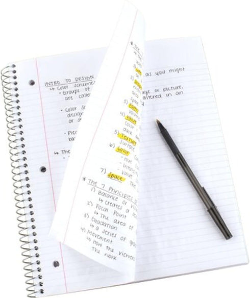 Five Star Wirebound Notebook - 1-Subject, 100 College-Ruled Sheets, 11 x 8.5 Inch Teal (72051)