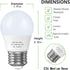 6W A15 Led Blulb 60 Watt Incandescent Equivalent, 550 LM Appliance Light Bulb, E26 Base Ceiling Fan Light Bulbs, 2700K Refrigerator Bedroom Kitchen Lighting Non-Dimmable, Warm White, 6 Pack by GOSCHE