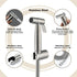 IIUUAYUVI Set HandheldSprayer Quality Stainless Steel Supercharge Cloth Diaper Sprayer BrushedSprayer with Stainless