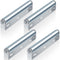 Therwen 4 Sets 1.5'' Diameter Conveyor Rollers with Roller Stands, 10'' Galvanized Steel Long Roller and Bracket