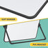 Dry Erase White Board - 12" x 16" Magnetic Desktop Easel with 6 Markers, 6 Magnets, 1 Eraser for Office