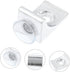10pcs Set Glass Shelf Bracket L Shape Corner Brace with Suction Cup Zinc Alloy Glass Support Pegs for Wardrobe