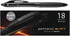 Pentonic BR-T Retractable Ballpoint Pens, 18 Count, 0.7 mm Fine Point, Black Ink for Journaling & Office