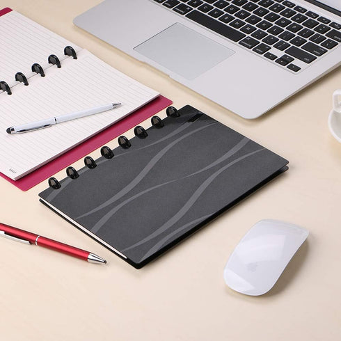 Eagle Discbound A5 Notebook, Customizable Refillable Loose Leaf Planner, Junior Size, 60 Sheets Ruled Pages