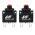 30 Amps Thermal Circuit Breakers 125/250V AC 32V DC Push Button Manual Reset Overload Protector Switch (2 Pack)