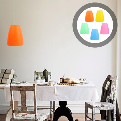 4.52X3.93X3.93 Inch ARTIBETTER Flat Head Plastic Lampshade for Table Lamp Hanging Lamp Wall Decorative Shade Cover