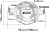 KiBcsLic 5x 125 mm Light Fixture Mounting Bracket Ceiling Light Plate, Steel Crossbar Plate Round for Close to Ceiling