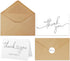 LUCYSALISA Thank You Cards with Envelopes, 100 Pack bulk White Thank You Cards