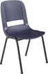 EMMA 15 661 lbs. + OLIVER Apis Heavy Duty Stack Chair - Navy Ergonomic Seat and Back - Powder Coated Frame - Stack High