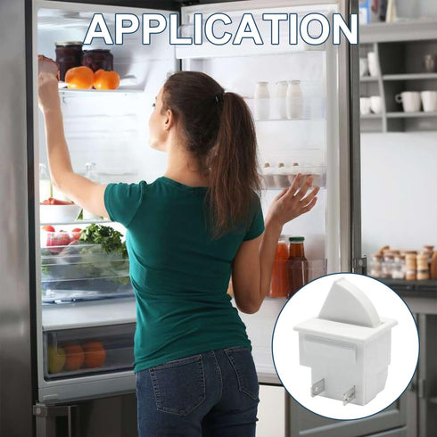 Refrigerator Door Lamp Light Switch, 5A AC 125V 2Pin Rocker Lever Control, Replacement Fridge Parts - 2Pack