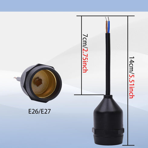 etazakka E26 Bulb Bulb E26 IP65 (10) Waterproof lamp HolderLight Socket, Socket, lamp Holder, Light Holder, Pendant