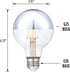 Westinghouse 51691EC2 4.5 Watt G25 Dimmable Half Chrome Filament LED Light Bulb, E26 Medium Base, 2 Pack
