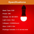 GREENIC Red Light Bulbs, 9W (60 Watt Equivalent), E26 Base A19, Red LED Lights for Bedroom, Porch, Holiday, Party, 4