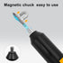 Mini Cordless Electric Screwdriver, Rechargeable with 10 Bits & 2 Extended Bits, USB Cable, Magnetic Hex Chuck