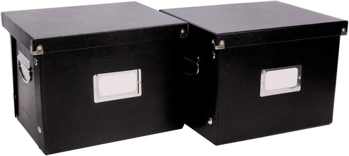 Snap-N-Store File Storage Box & Organizer - 2 Pack Portable File Boxes with Lids for Documents, 13.25 x 10.75 x 9.875