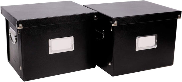 Snap-N-Store File Storage Box & Organizer - 2 Pack Portable File Boxes with Lids for Documents, 13.25 x 10.75 x 9.875