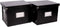 Snap-N-Store File Storage Box & Organizer - 2 Pack Portable File Boxes with Lids for Documents, 13.25 x 10.75 x 9.875