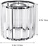 4.92 Inch Luxshiny Crystal Ceiling Light Cover Iron Art Lampshade Shade Unique Light Cover for Wall Lamp Pendant