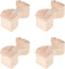 Generic 4pcs Rubber Wood Carving Table Legs Furniture Replacement Sofa Chair Wooden Legs