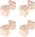 Generic 4pcs Rubber Wood Carving Table Legs Furniture Replacement Sofa Chair Wooden Legs