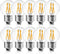 BRIMAX 10 Pack G16.5 Light Bulbs Dimmable,Small LED Globe Bulbs,E26 Base 6W