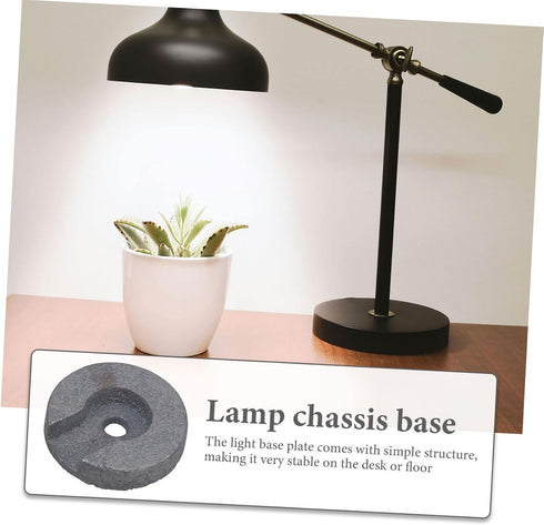 POPETPOP Iron Weighted Base for Floor Lamp Sturdy Chassis for Secure Placement for Display and Lighting and Practical