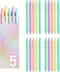 Kaco 20 Pieces Gel Ink Pens, Black Refill, Quick Dry Ink, 0.5 mm Extra Fine Point Smooth Writing Pens