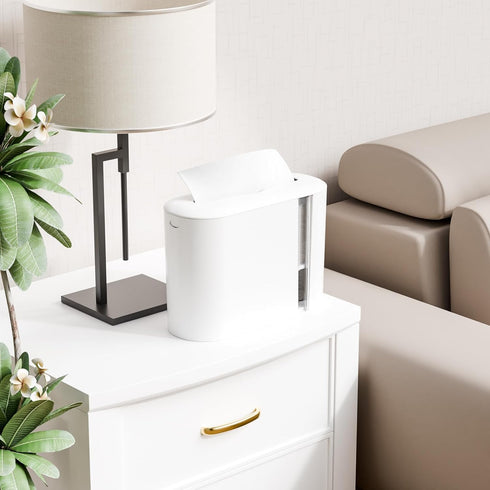 Yieach Countertop,Home,Bathroom Commercial Touchless Paper Towel Dispenser for and Kitchen,White Multifold Paper Towel