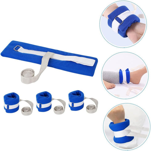 COLLBATH 12pcs Adjustable Medical Wrist Straps for Hospital Patients Extraction Ties for Elderly Care and Prevents