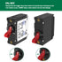 A Series Red Toggle AC/DC Single Pole 10A Boat Magnetic Circuit Breaker - 10 Amp Protects Low Power Devices for Yachts, Motorhomes, Campers and Caravans