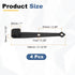 4Pcs (148x20mm, uxcell Sliding Barn Door Hardware Hanger, Mini Sliding Door Hardware for TV Stands Wardrobe Small