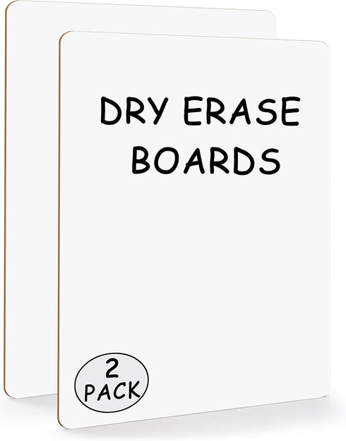 SCRIBBLEDO 2 Pack Small White Board, 9x12 Inch Dry Erase Mini Whiteboard for Students, Handheld Personal Boards