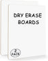 SCRIBBLEDO 2 Pack Small White Board, 9x12 Inch Dry Erase Mini Whiteboard for Students, Handheld Personal Boards