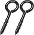 YGAOHF 5 Inch Heavy Duty Eye Hooks, 500 LBS Capacity, Large Stainless Steel Eye Hooks for Indoor/Outdoor Use