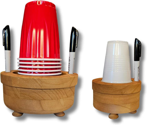 GOODHOY Party Cup Holder with Marker Slots | Drink Organizer for Birthdays, Festive