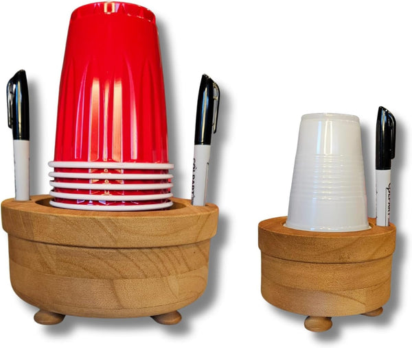 GOODHOY Party Cup Holder with Marker Slots | Drink Organizer for Birthdays, Festive