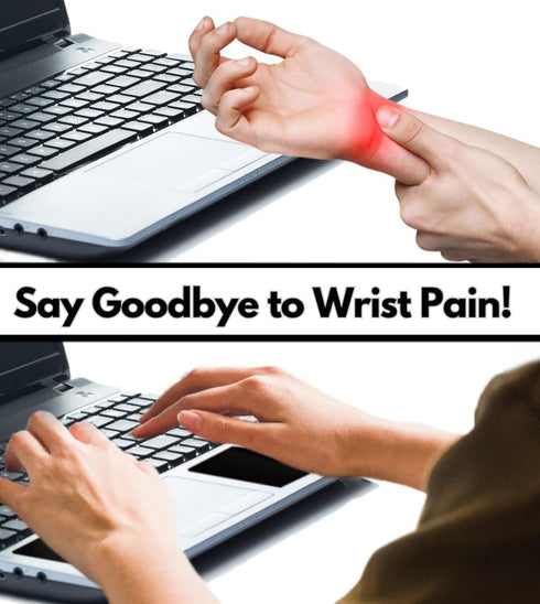 GRIFITI Small Slim Palm Pads Notebook Wrist Rest with Tacky Silicone for Computer MacBook & Laptop Keyboard Typing Pad