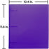 JAM PAPER Plastic 2 Inch Binder, Purple 3 Ring Binder, Sold Individually