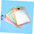 DIYEAH 24pcs Set Dry Erase Pockets Reusable Wipe Sleeves Pen Holder for Office School Random
