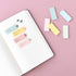 Monolike Color Palette Sticky Grid 500 C Set 4p - Self-Adhesive Memo Pad with 30 Sheets