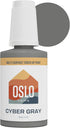 Porcelain + Appliance Touch Up Paint, Cyber Gray, 1oz High-Gloss with Brush in Bottle for Appliances