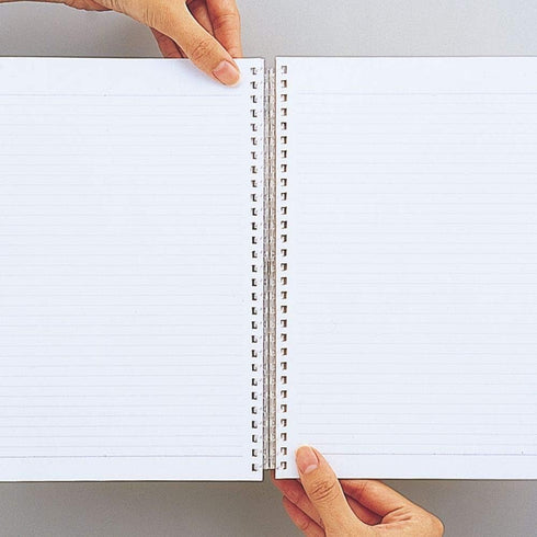 LIHITLAB Pastello Refillable Note Book/Journal, Lined Paper, 8.3 × 6.1 inches, Pastel Blue (N1958-19) by LIHITLAB