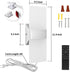 GOODATE 3000K-6500K 10%-100% 12W 6FT 1 Pack Plug in Wall Sconces with Stepless Adjustable Colors and Brightness