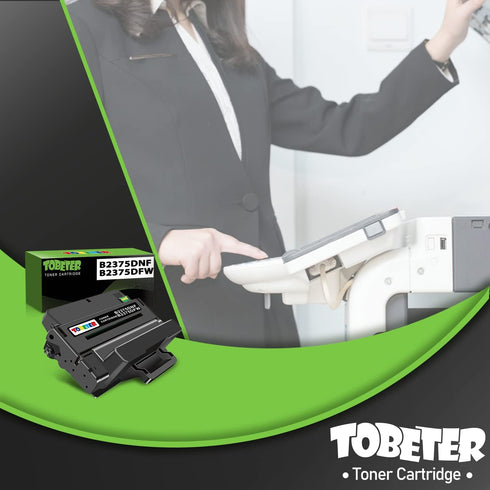 ToBeter Compatible B2375 Toner Replacement for Dell 2375 C7D6F for B2375 B2375dn B2375dfw Printers (High Yield, 1 Black)