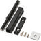 KH866 Black Push-to-Open Style Touch Latch Screw-Mount for Self-Closing Hinges, Cabinet Doors, Soft
