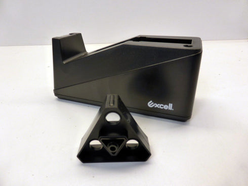 Excell EX-19125BK Office Dualcore Clear Tape Dispenser - Black for up to 1 Inch Wide Tape Rolls, Tape Not Included